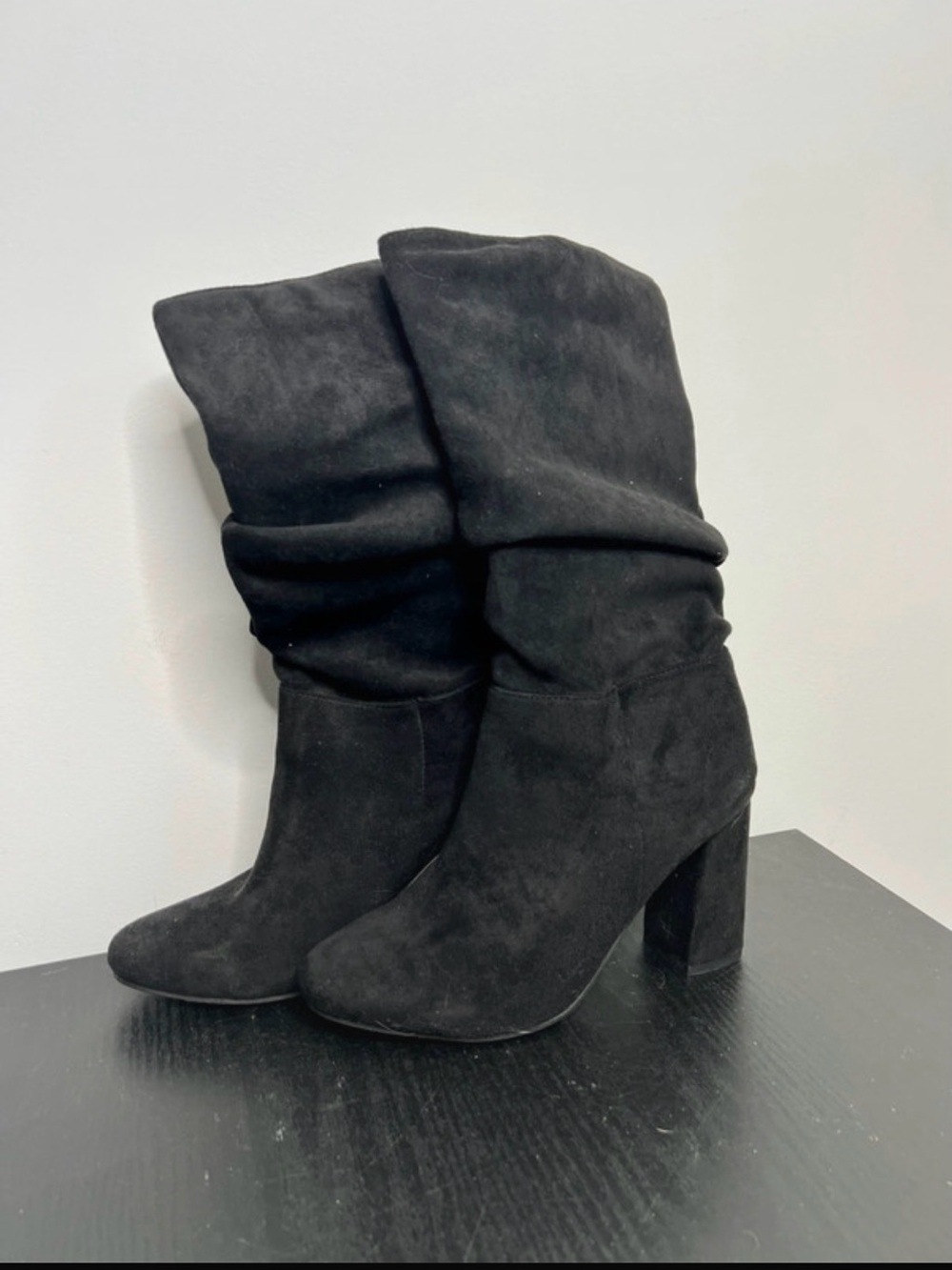NWOT Chunky Heel Mid-Calf Boots Size 7